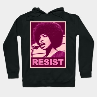 Angela Davis - Resist - in pinks Hoodie